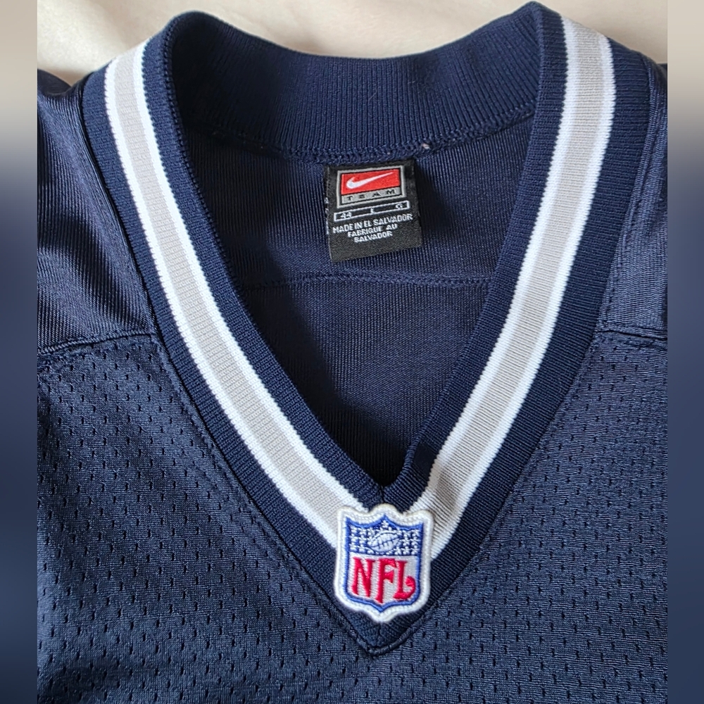 VINTAGE Nike Emmitt Smith Cowboys Authentic Pro Line Jersey Navy Blue Large - Picture 8 of 14